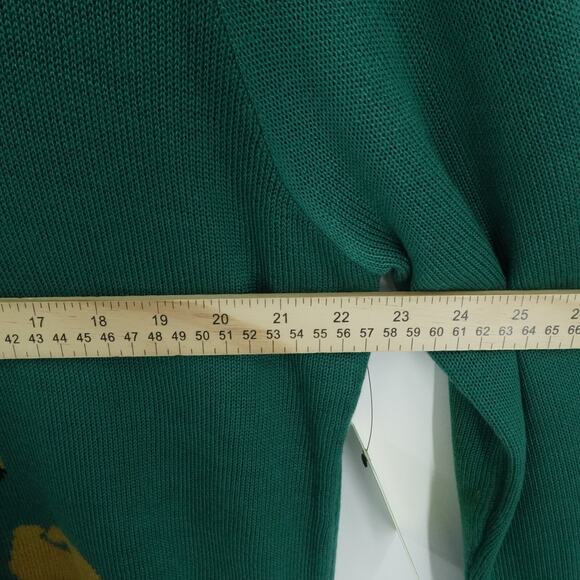 Tipsy Elves Ugly Christmas Sweater Mens Extra Large Green Deer Gains Funny - Picture 4 of 10